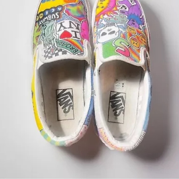 Custom NYC/Grateful Dead Graffiti Vans Size 7.5 - Picture 6 of 7